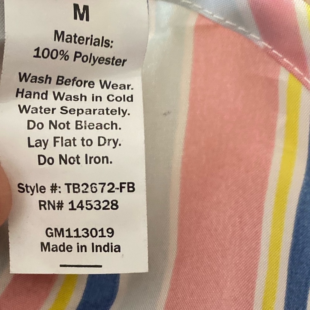 🆕Stripped Water-Resistant Pet Raincoat M🆕 - Picture 6 of 8